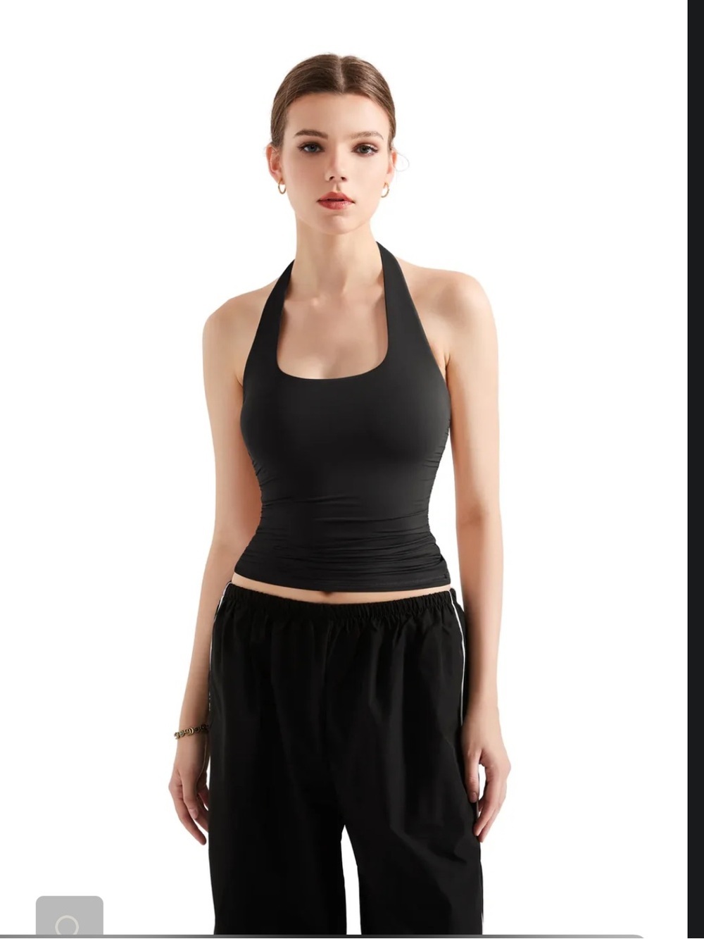 Suuksess Buttery Soft Halter Tank Top Black Size XS/S